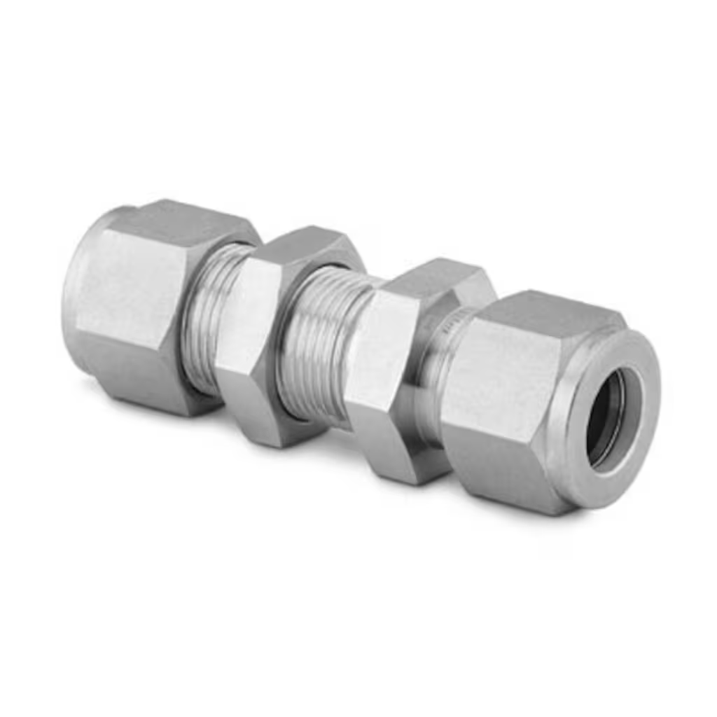 Bulkhead, 1/4in Tube OD, 1/4in Tube OD
