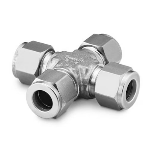 Cross, 1/4in Tube OD, 1/4in Tube OD