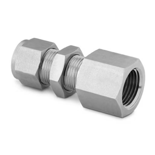 Bulkhead, 3/8in Tube OD, 1/4in Female NPT