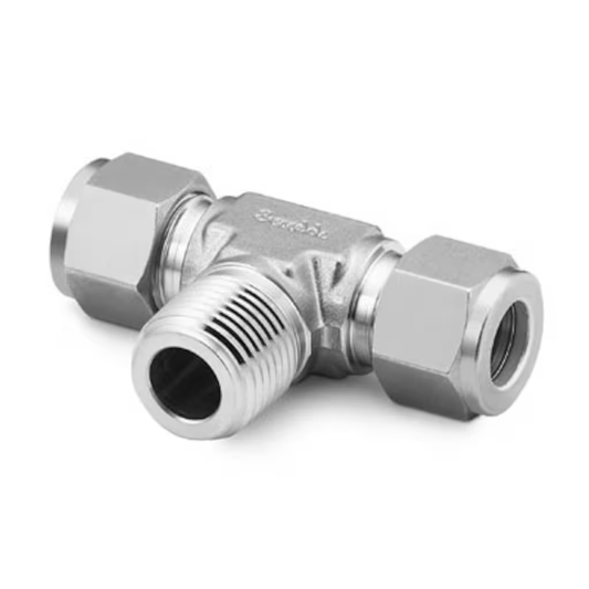 Tee, 3/4in Tube OD, 1/2in Male NPT