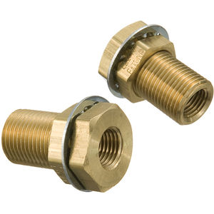 Bulkhead, Coupling, 3/8 Female NPT x 3/8 Female NPT