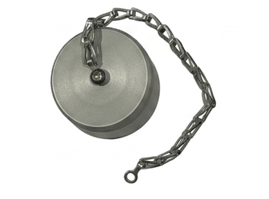 Aluminum LNG receptacle cap with Chain