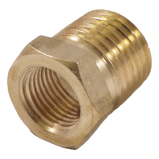 Bushing, 1/4 in. MNPT, 1/8 in. FNPT